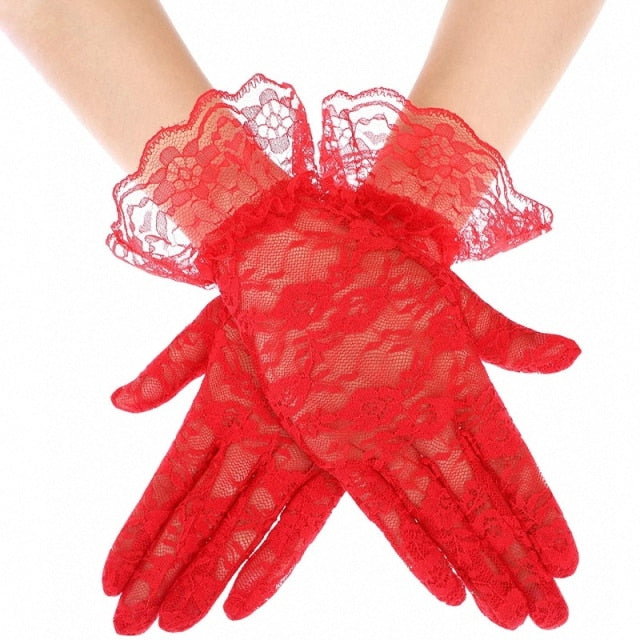 Mănuși cu dantelă pentru femei