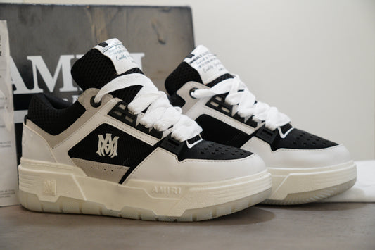 Amiri MA-1 Lace-Up Sneakers Black&White