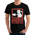 Best cat dad tricou cu mâneca scurtă