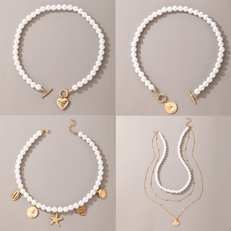 Colier cu perle pentru femei