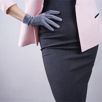 Mănuși velvet pentru femei