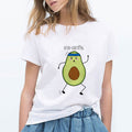 Tricou cu avocado drăguț pentru femei