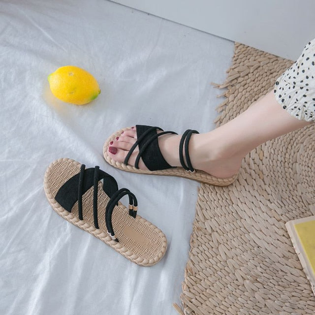 Sandale plate confortabile