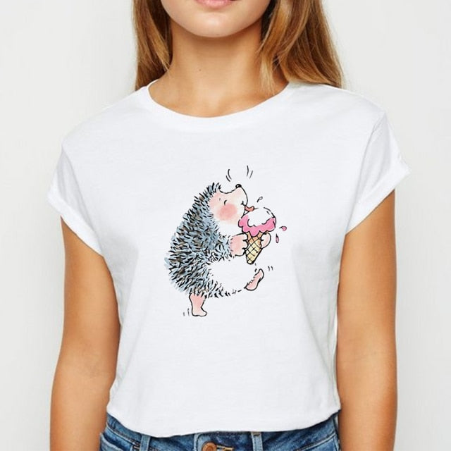 Tricou drăguț pentru femei cu arici