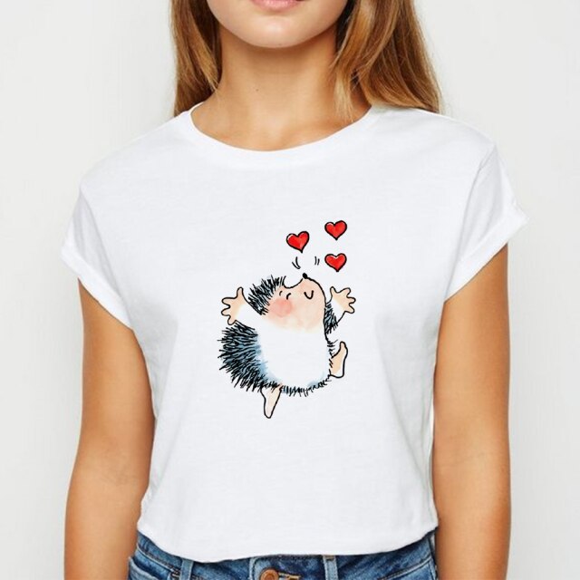 Tricou drăguț pentru femei cu arici