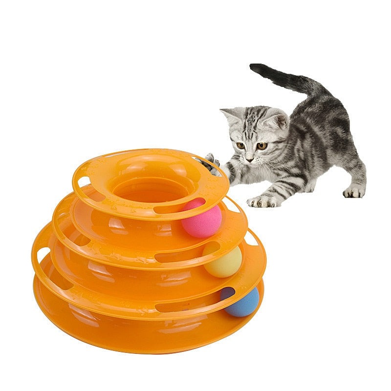Jucărie cu mingi pentru pisici