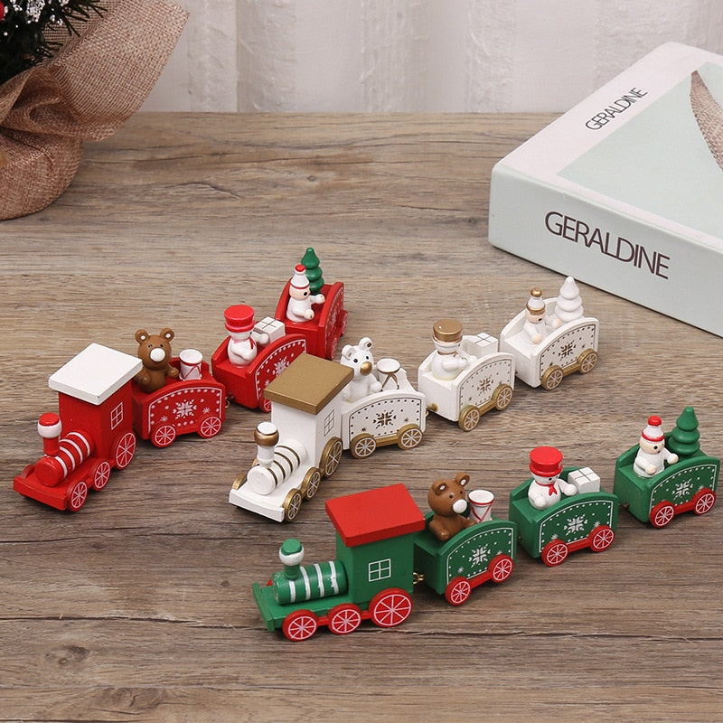 Trenulețe decorative de Crăciun